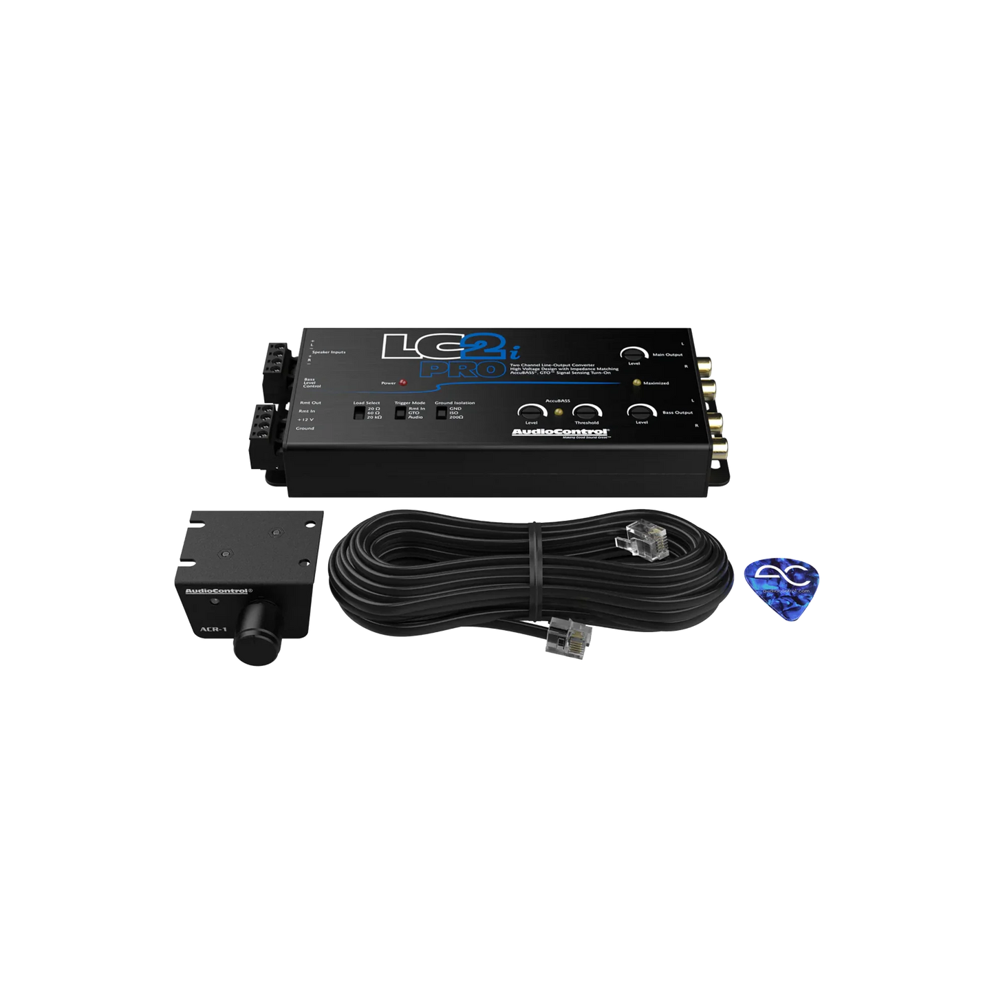 AudioControl LC2i Pro - 2-Channel Line Output Converter with AccuBASS