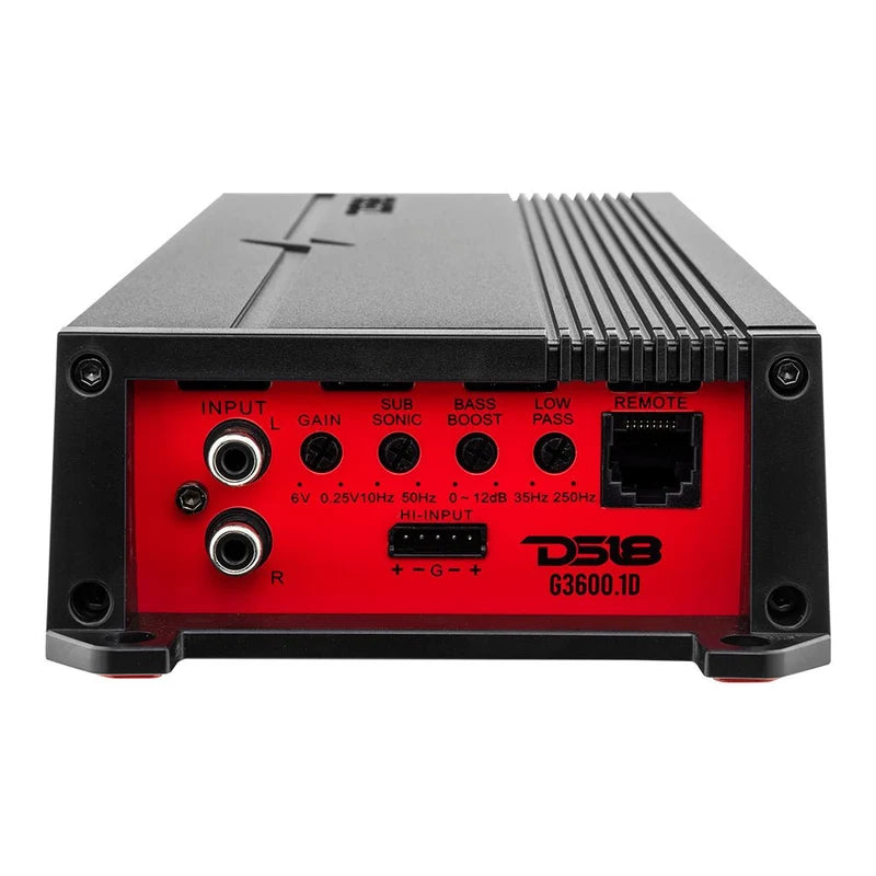DS18 G3600.1D GEN-X Class D amplifier — left side